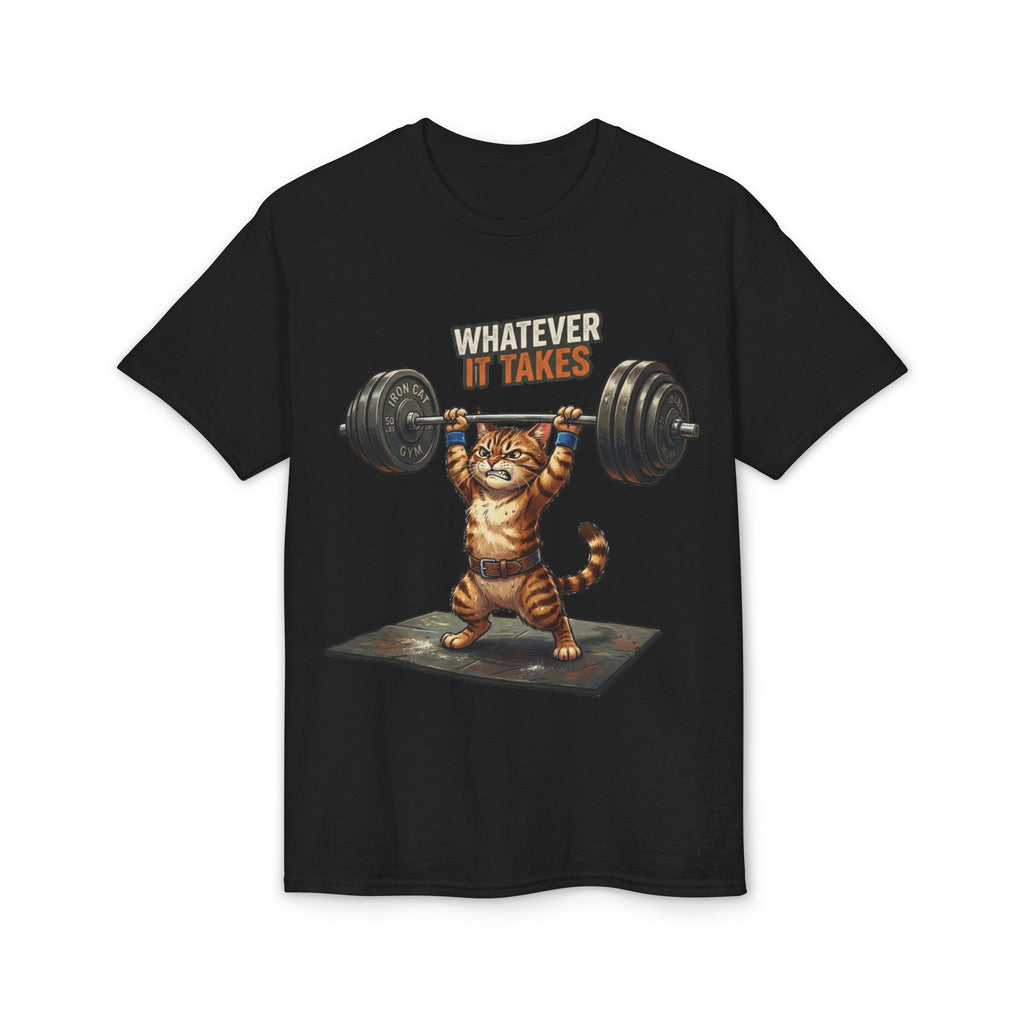 Whatever It Takes Cat Weightlifting