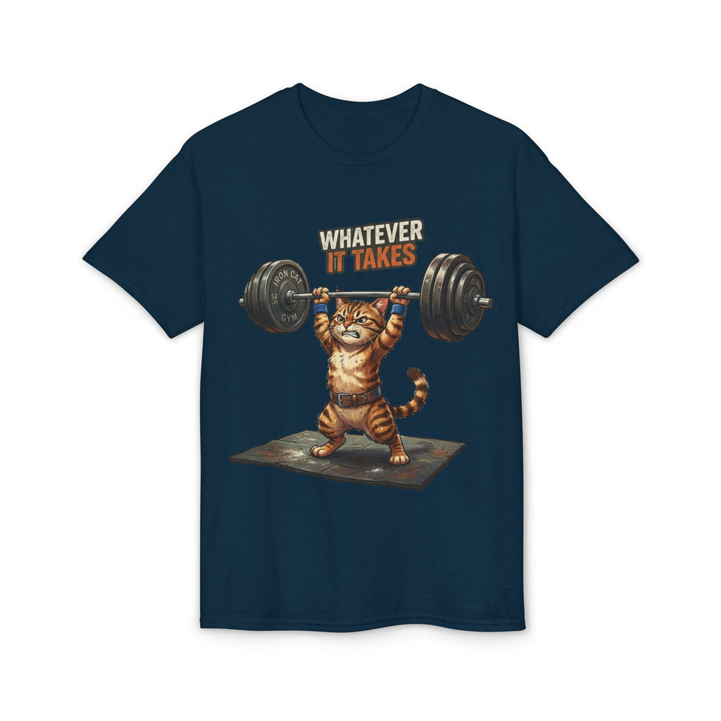 Whatever It Takes Cat Weightlifting