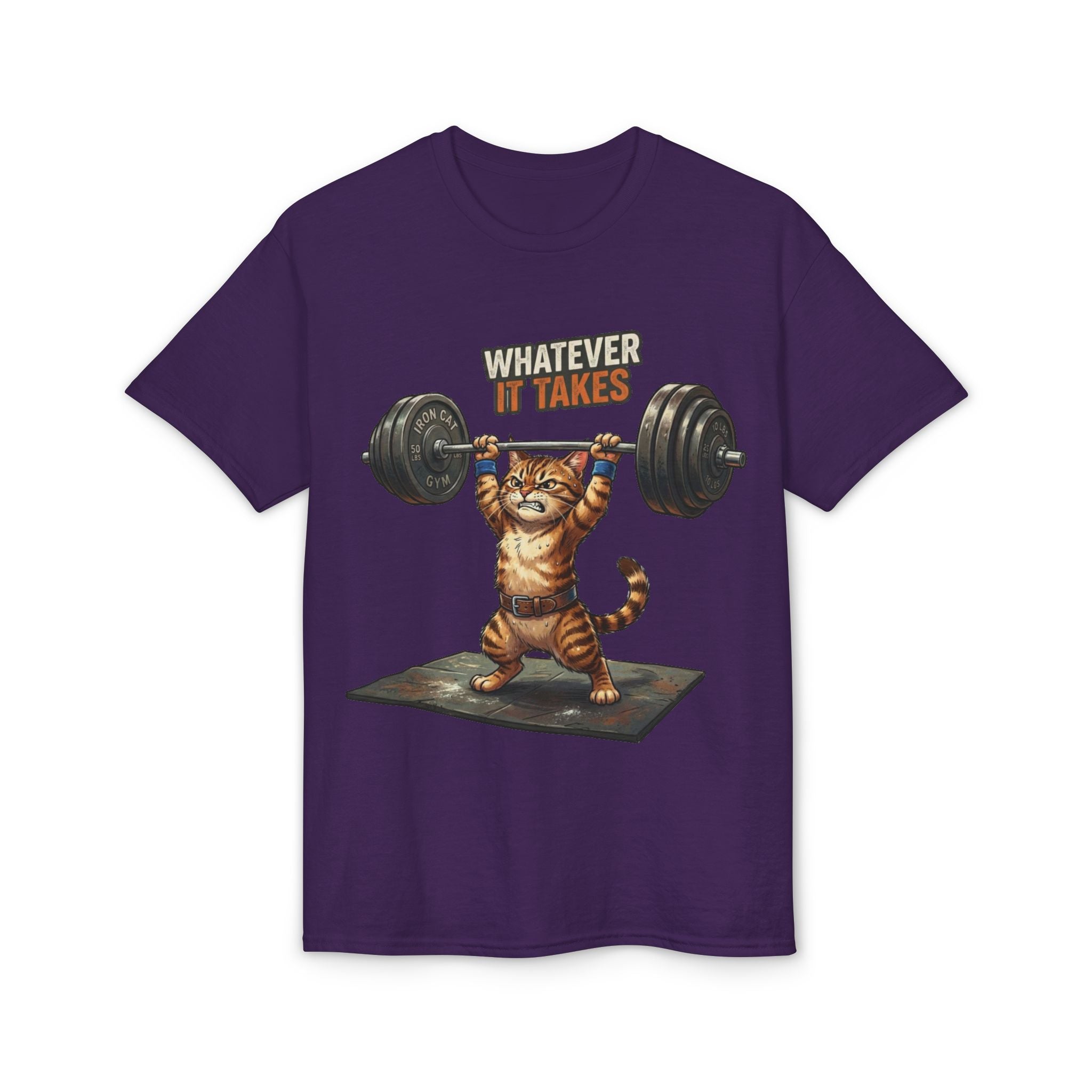 Whatever It Takes Cat Weightlifting