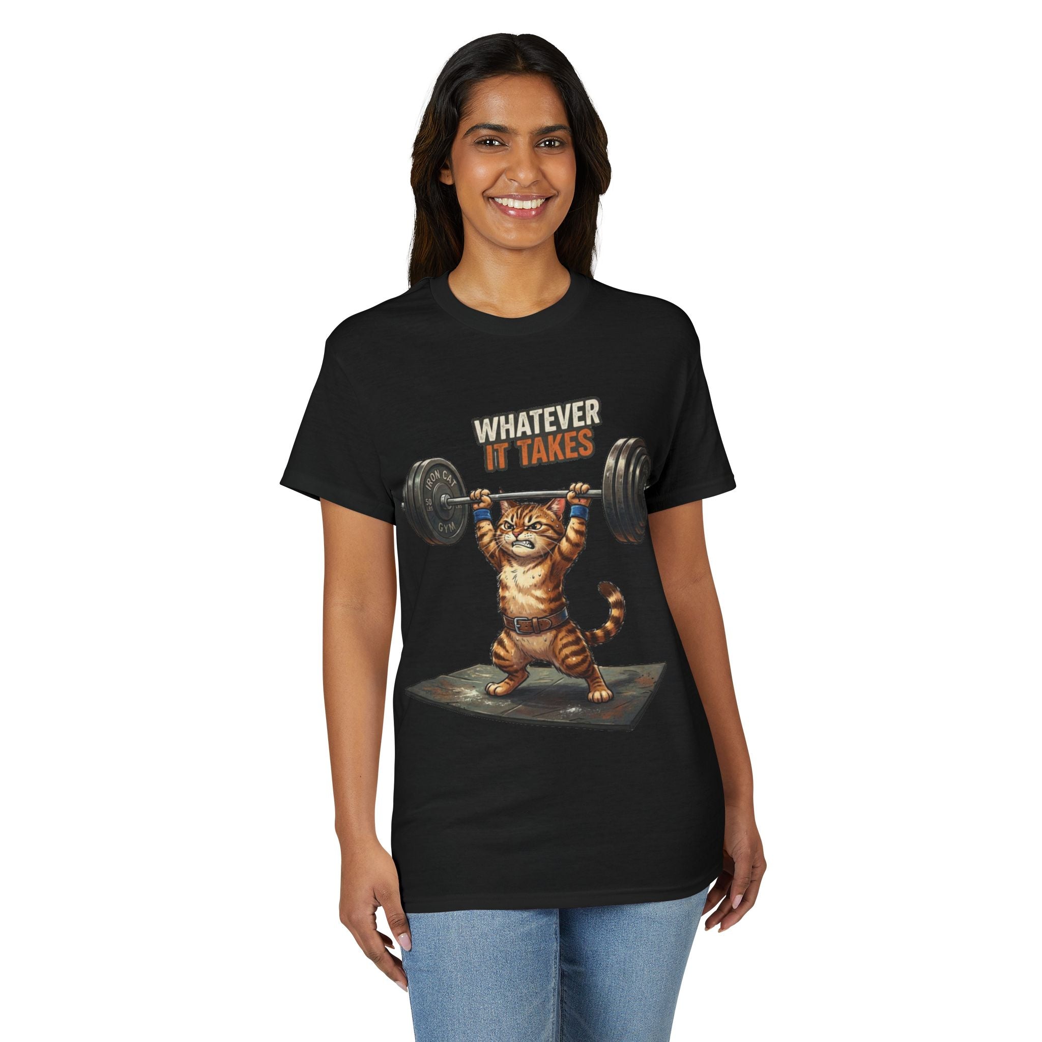 Whatever It Takes Cat Weightlifting