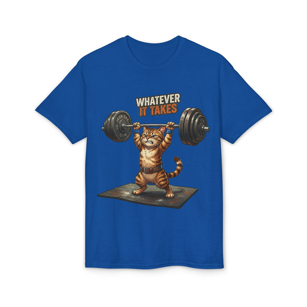 Whatever It Takes Cat Weightlifting