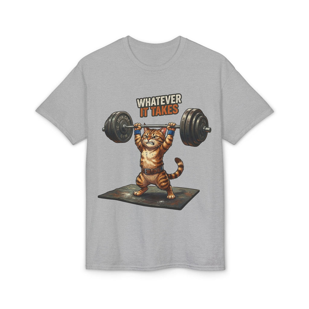 Whatever It Takes Cat Weightlifting