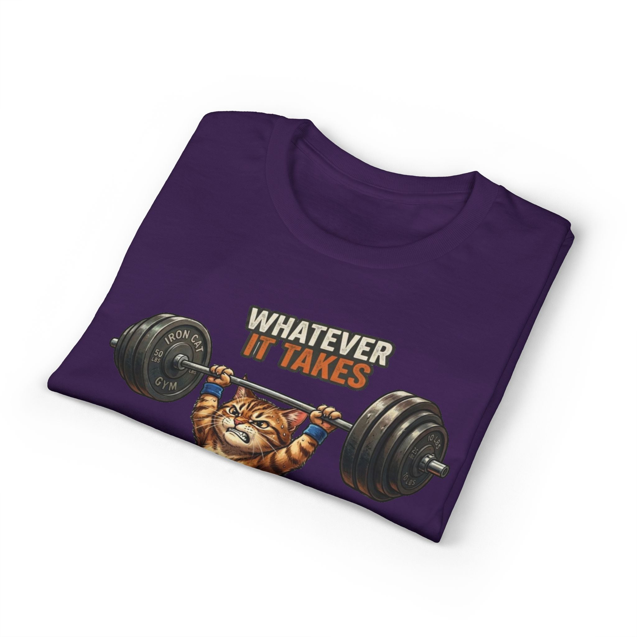 Whatever It Takes Cat Weightlifting