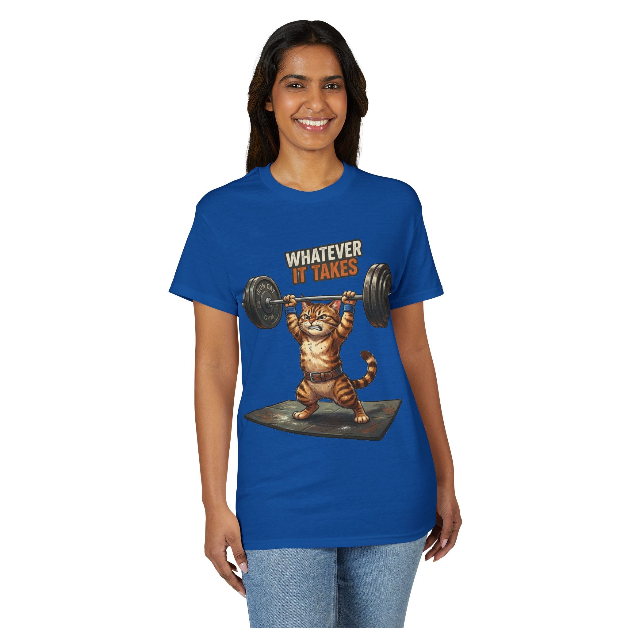 Whatever It Takes Cat Weightlifting
