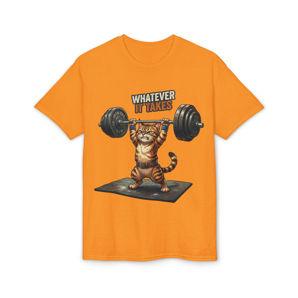 Whatever It Takes Cat Weightlifting