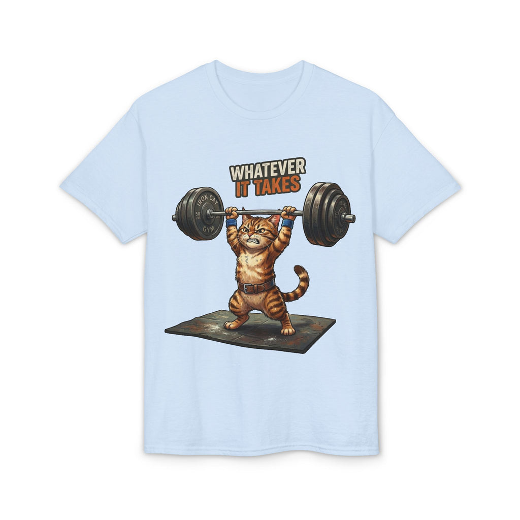 Whatever It Takes Cat Weightlifting