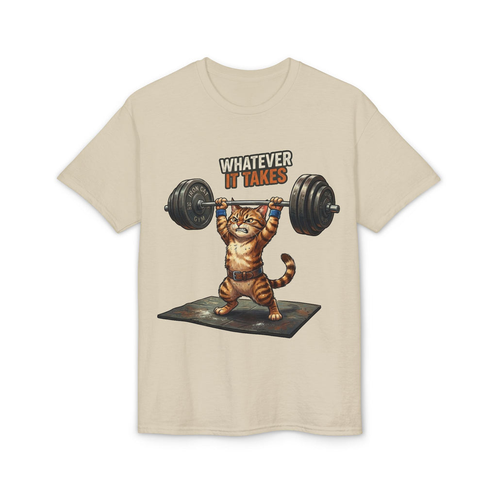 Whatever It Takes Cat Weightlifting
