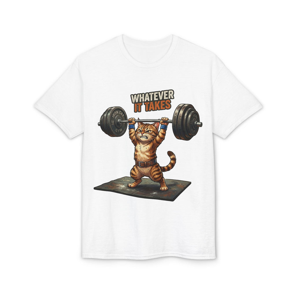 Whatever It Takes Cat Weightlifting