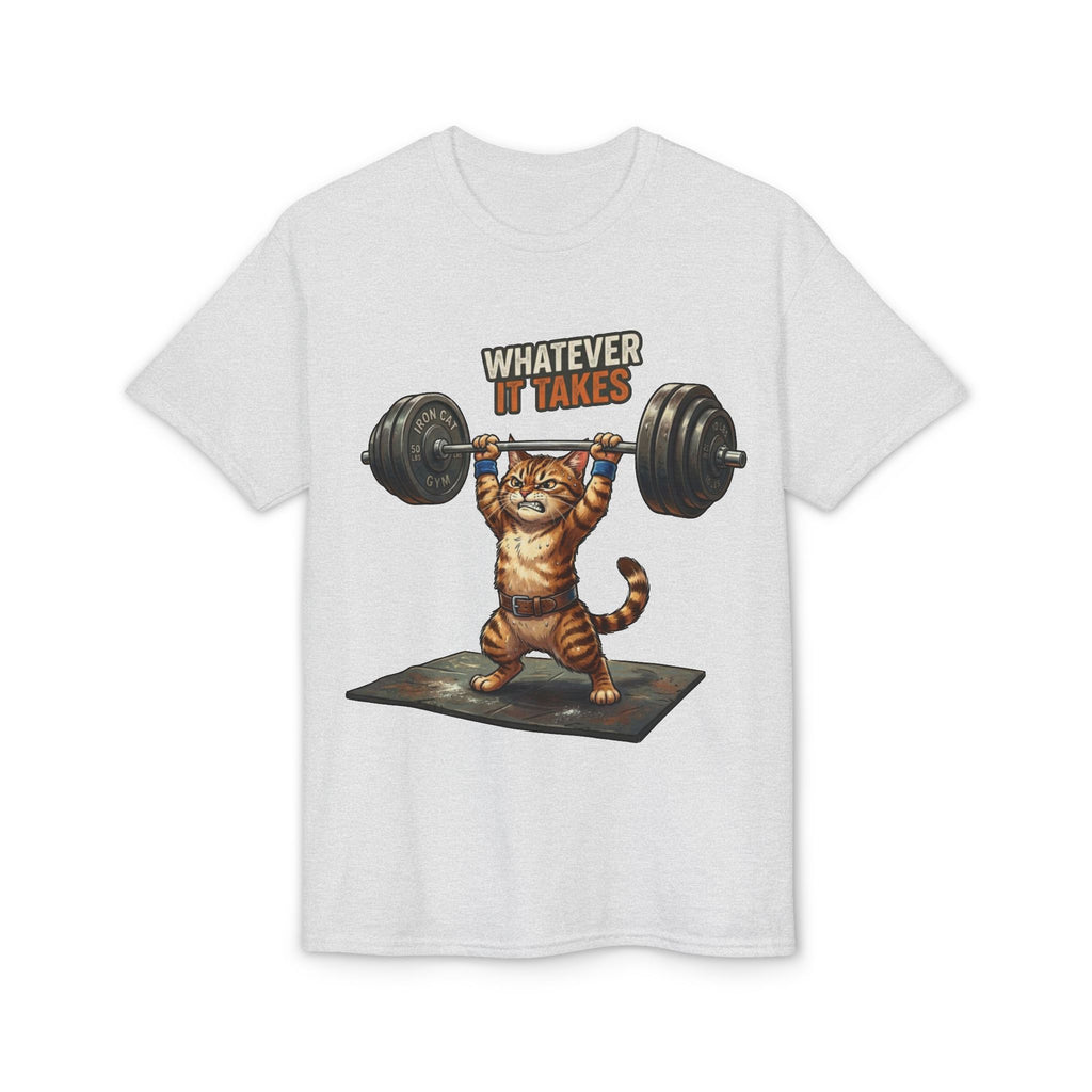 Whatever It Takes Cat Weightlifting
