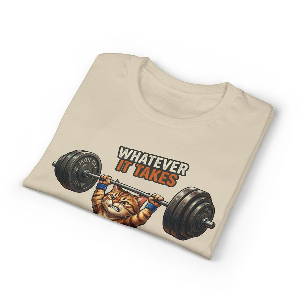 Whatever It Takes Cat Weightlifting